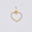 Pendant Heart Silhouette 0.65g / 1/2 in Yellow Gold 18K