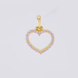 Pendant Heart Silhouette 0.65g / 1/2 in Yellow Gold 18K