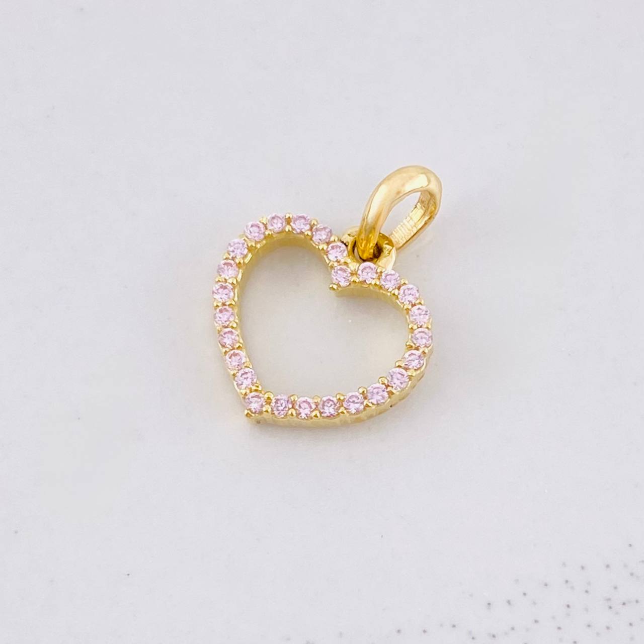 Pendant Heart Silhouette 0.65g / 1/2 in Yellow Gold 18K