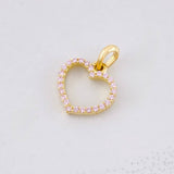 Pendant Heart Silhouette 0.65g / 1/2 in Yellow Gold 18K