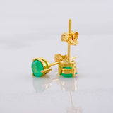 Topos Circulo Esmeralda 80pts 1.45g / in / 5.3mm Oro Amarillo 18K