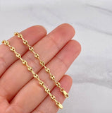 Cadena GC 4.5g / 16 in / 3.2mm Oro Amarillo 18K