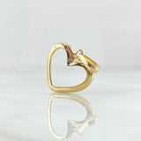 Pendant Heart Silhouette 1.1gr / 2.1cm / Smooth 18K Yellow Gold