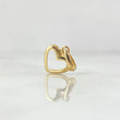 Dije Corazón Silueta 0.7gr / 1.7cm / Liso Oro Amarillo 18K