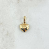 Dije Corazón Cojín 0.9gr / 1.7cm / Liso Oro Amarillo 18K ©