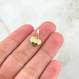 Dije Corazón Cojín 0.9gr / 1.7cm / Liso Oro Amarillo 18K ©