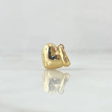 Dije Corazón Cojín 0.9gr / 1.7cm / Liso Oro Amarillo 18K