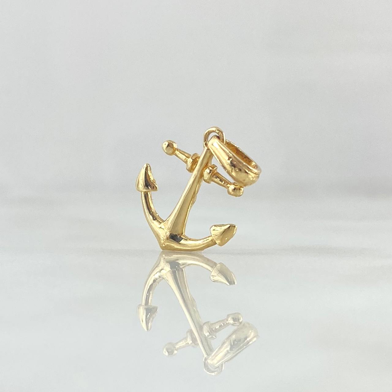 Pendant Anchor 0.95gr / 2cm / Polished 18K Yellow Gold