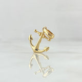 Dije Ancla 0.95gr / 2cm / Lisa Oro Amarillo 18K ©