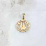 Pendant Frame Crown Rx 1.2gr / 2.3cm / 18K Gold