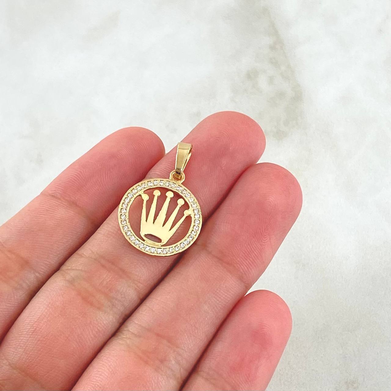 Pendant Frame Crown Rx 1.2gr / 2.3cm / 18K Gold