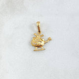 Pendant Helicopter 1gr / 1.9cm / Smooth 18K Yellow Gold *