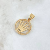 Pendant Frame Crown 4.4gr / 1.3in / 18K Gold