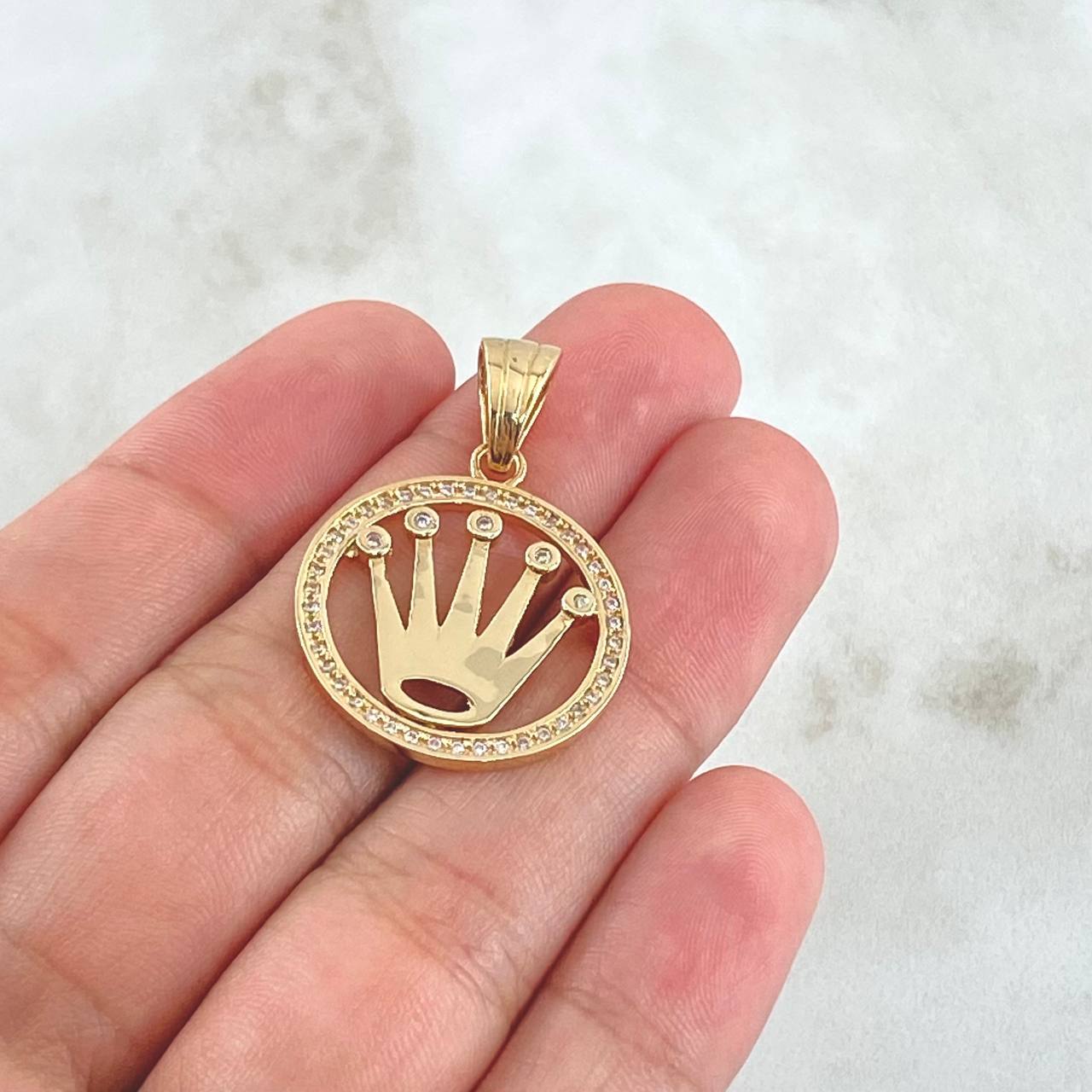 Pendant Frame Crown 4.4gr / 1.3in / 18K Gold