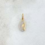 Pendant Virgin Mary 1.25gr / 2.2cm / Oval Silhouette 18K Yellow Gold ©