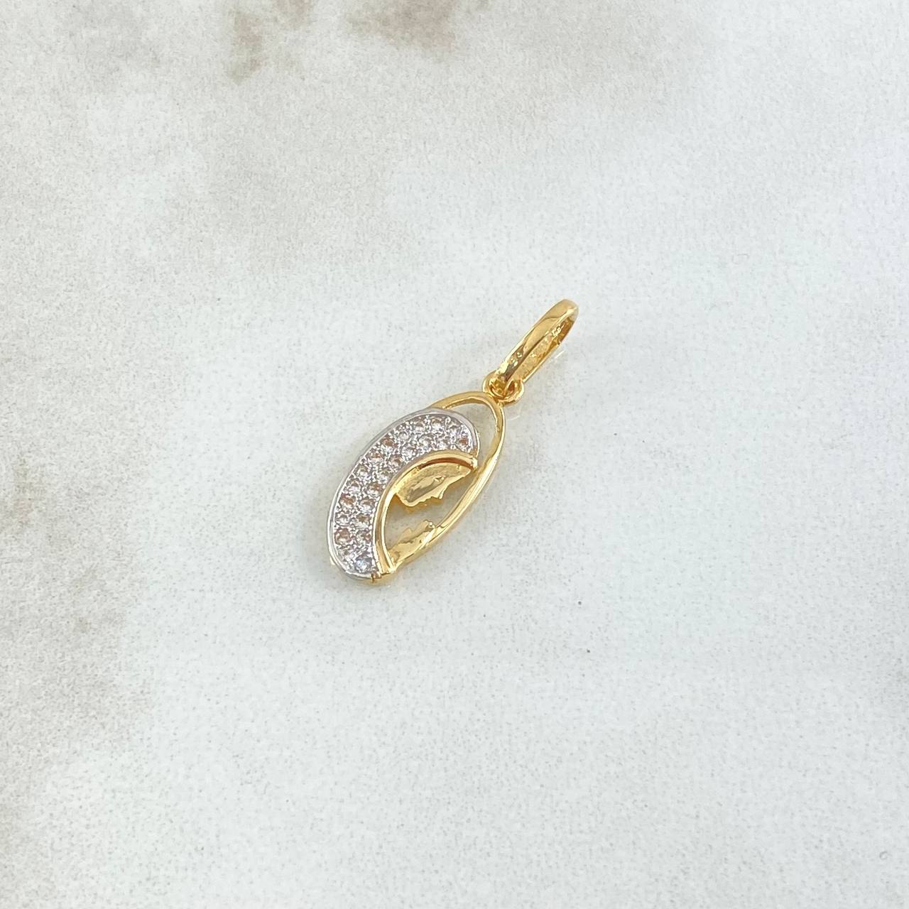 Pendant Virgin Mary 1.25gr / 2.2cm / Oval Silhouette 18K Yellow Gold ©