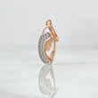 Dije Virgen Maria 1.2gr / 2.2cm / Silueta Ovalo Oro Rosa 18K ©