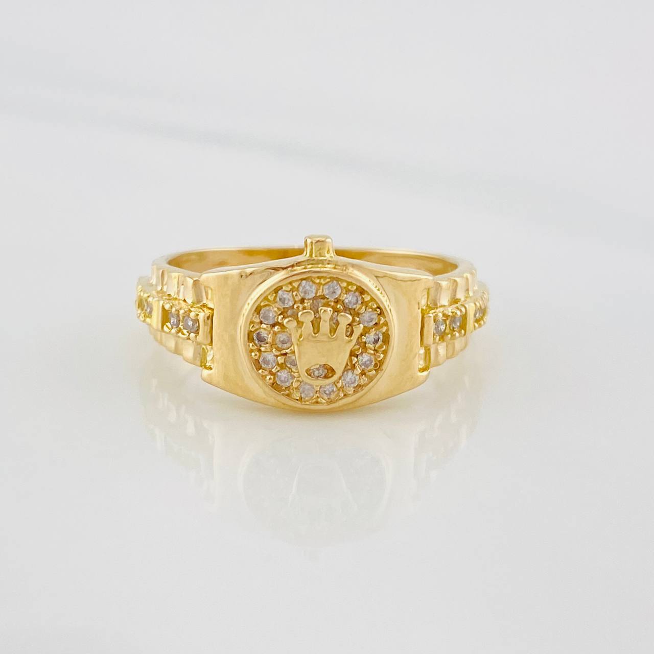 Anillo Correa Corona 3.9g / T6 1/2 Oro Amarillo 18K