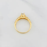 Anillo Solitario Tupido 2.9g / T7 Oro Amarillo 18K