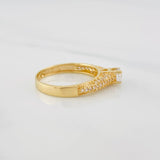 Anillo Solitario Tupido 2.9g / T7 Oro Amarillo 18K