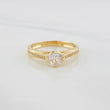 Anillo Solitario Churumbela Corazón 2.55g / T6 3/4 Oro Amarillo 18K