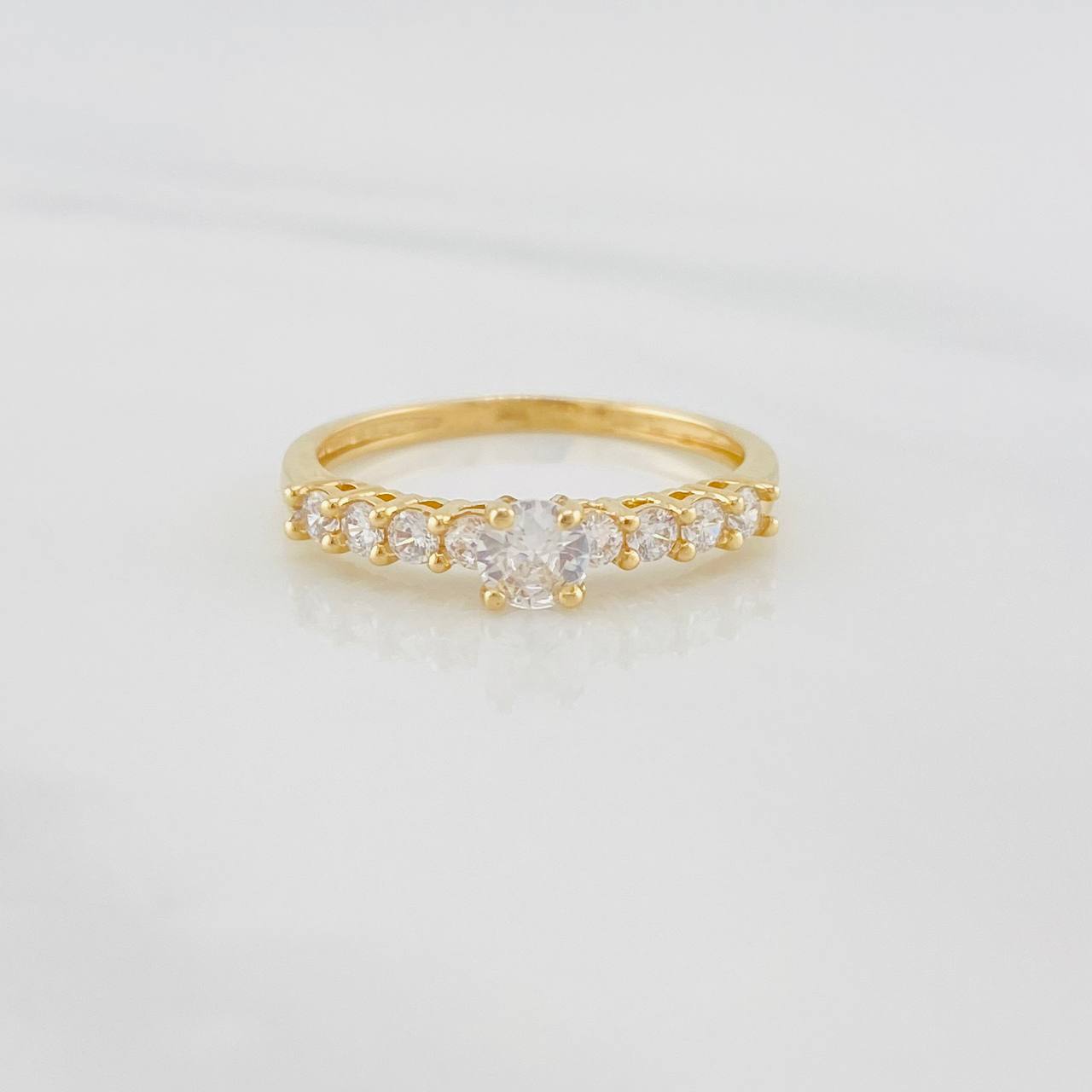 Anillo Solitario Churumbela 1.7g / T6 1/2 Oro Amarillo 18K