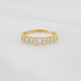 Anillo Solitario Churumbela 1.7g / T6 1/2 Oro Amarillo 18K