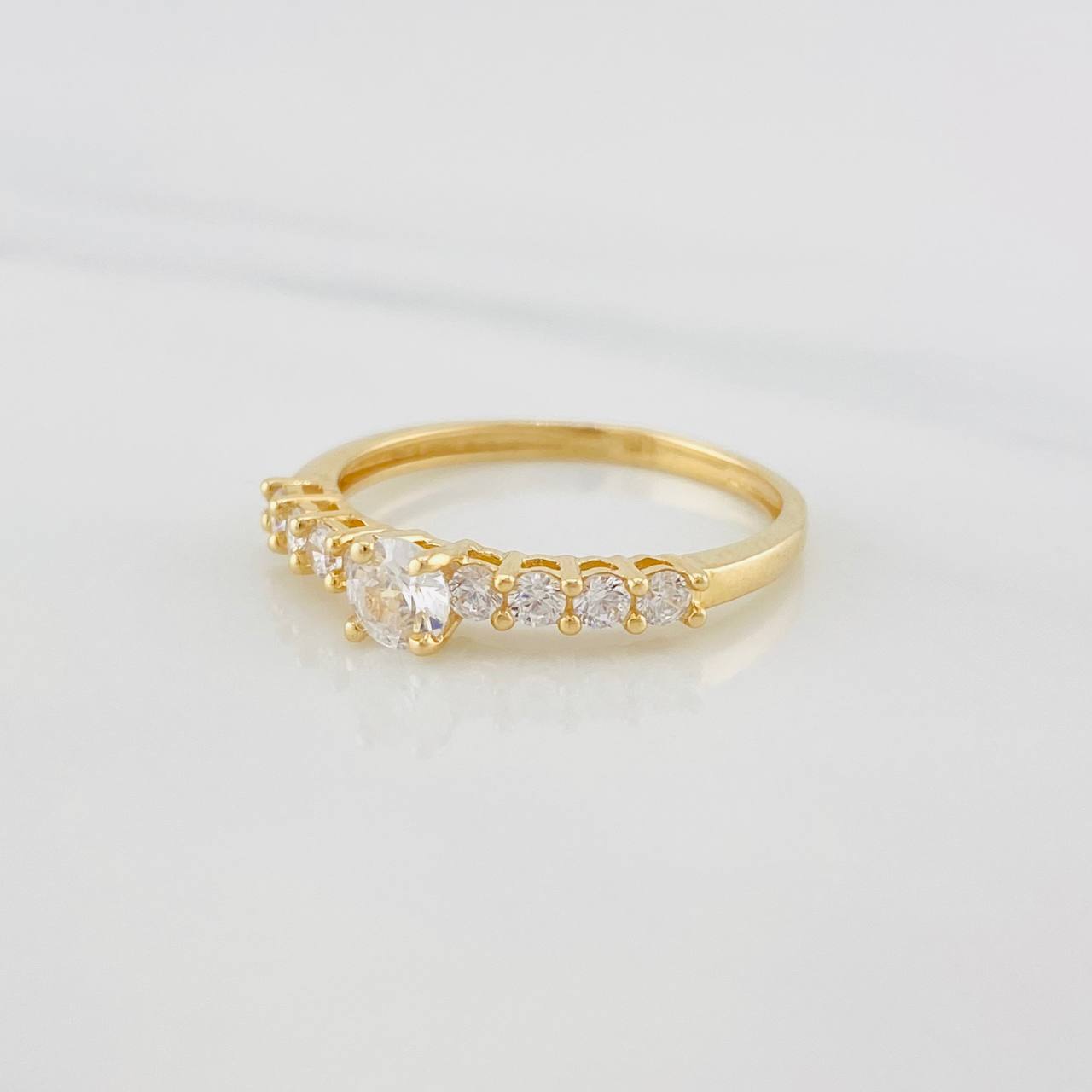 Anillo Solitario Churumbela 1.7g / T6 1/2 Oro Amarillo 18K