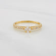 Anillo Solitario Churumbela Puente 1.8g / T7 3/4 Oro Amarillo 18K