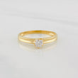 Anillo Solitario 1.6g / T7 1/4 Oro Amarillo 18K