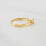 Anillo Solitario 1.6g / T7 1/4 Oro Amarillo 18K