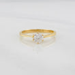 Solitaire Bridge Ring 1.95g / T6 Yellow Gold 18K