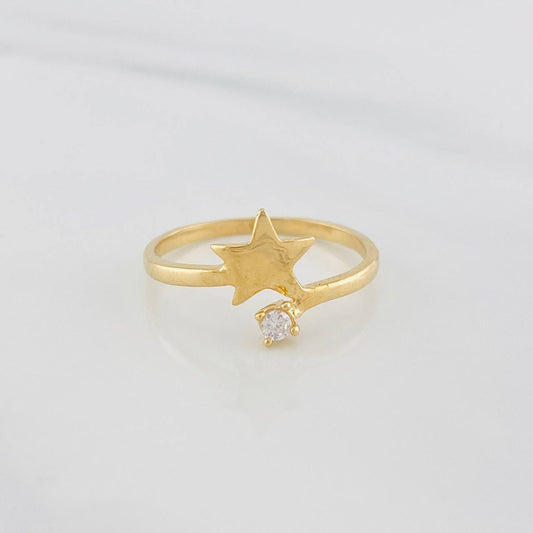 Star Ring 1.5g / T6 Yellow Gold 18K