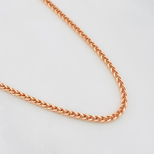 Cadena Franco 5.65g / 24 in / 2mm Oro Rosa 18K