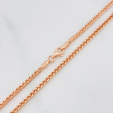 Cadena Franco 5.65 g / 23 1/2 in / 2 mm Oro Rosa 18K