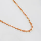Cadena Franco 3 g / 17 3/4 in / 1 mm Oro Rosa 18K