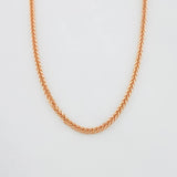 Cadena Franco 3 g / 17 3/4 in / 1 mm Oro Rosa 18K