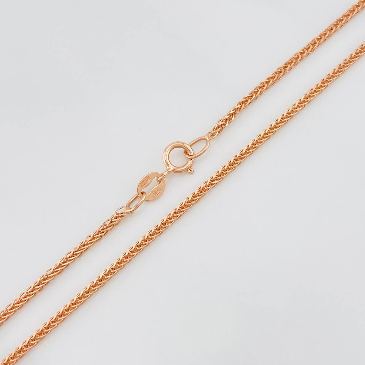 Cadena Franco 3 g / 17 3/4 in / 1 mm Oro Rosa 18K
