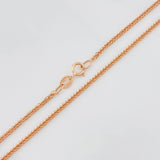 Cadena Franco 3 g / 17 3/4 in / 1 mm Oro Rosa 18K
