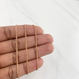 Cadena Franco 3 g / 17 3/4 in / 1 mm Oro Rosa 18K