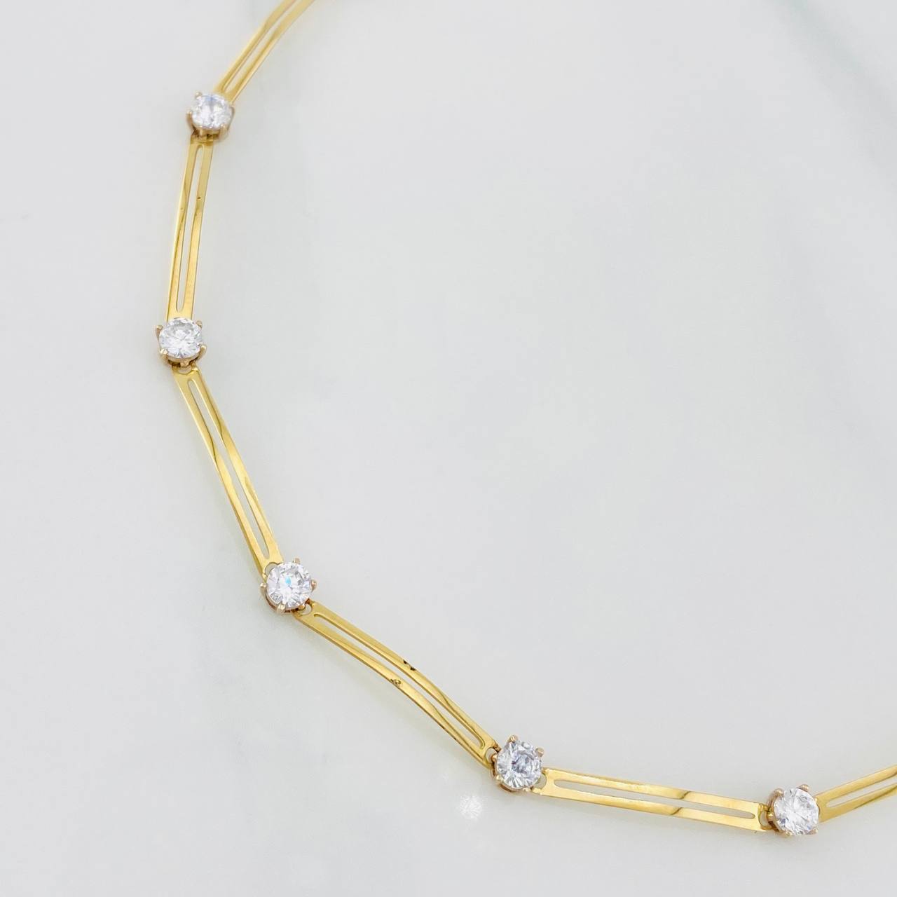 Pulso Línea doble 2.55g / 7 in / 1.8mm Oro Amarillo 18K