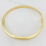 Pulso Aro Cruzado 8.8g / 6 3/4 in / 4mm Oro Amarillo 18K