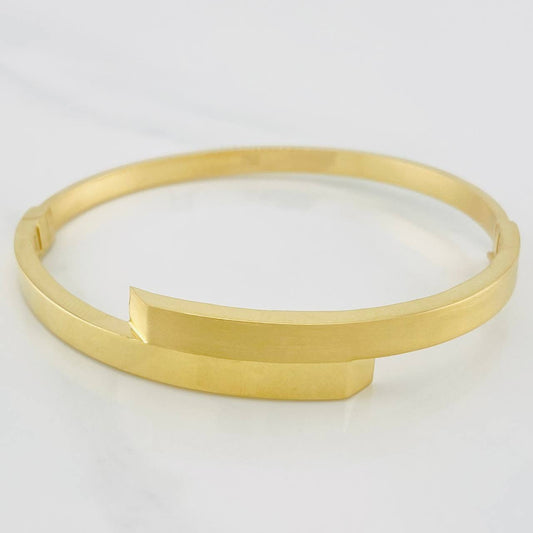 Pulso Aro Cruzado 8.8g / 6 3/4 in / 4mm Oro Amarillo 18K