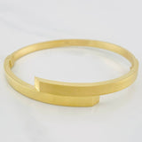 Pulso Aro Cruzado 8.8g / 6 3/4 in / 4mm Oro Amarillo 18K