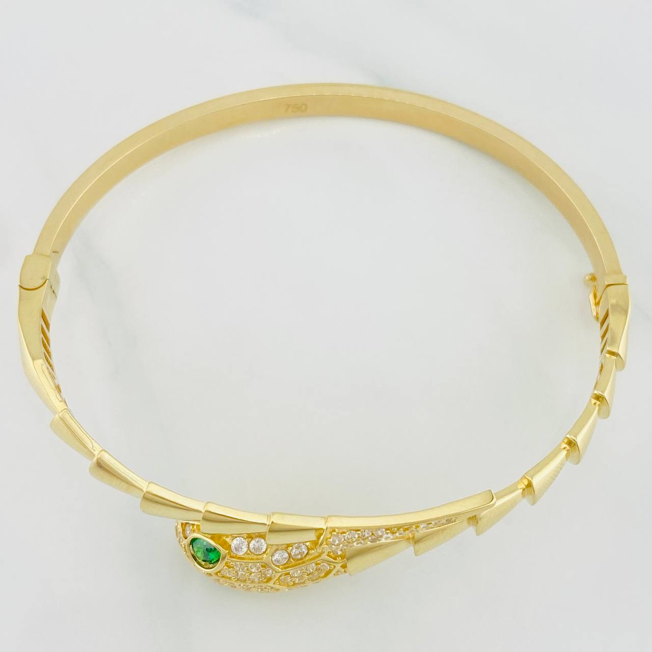 Pulso Aro Serpiente 11.15g / 7 in / 4mm Oro Amarillo 18K