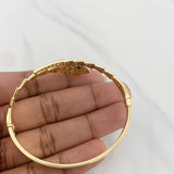 Pulso Aro Serpiente 11.15g / 7 in / 4mm Oro Amarillo 18K