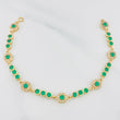 Bracelet Halo Tennis 8.6g / 7 in / 6.16mm Yellow Gold 18K