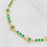 Bracelet Halo Tennis 8.6g / 7 in / 6.16mm Yellow Gold 18K