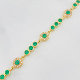 Bracelet Halo Tennis 8.6g / 7 in / 6.16mm Yellow Gold 18K
