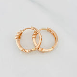 Hoop Earrings Ts 3.9g / 1/2 in 18K Rose Gold